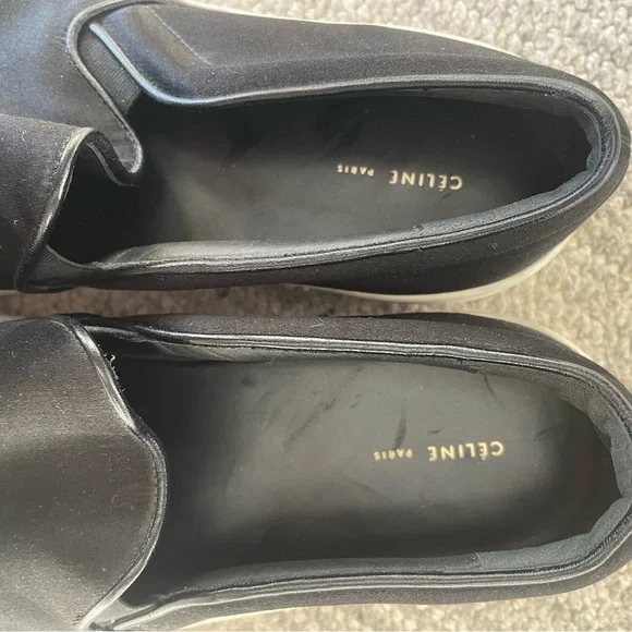 Celine Black Satin Slip-on - Picture 4 of 7